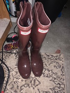 hunter maroon boots