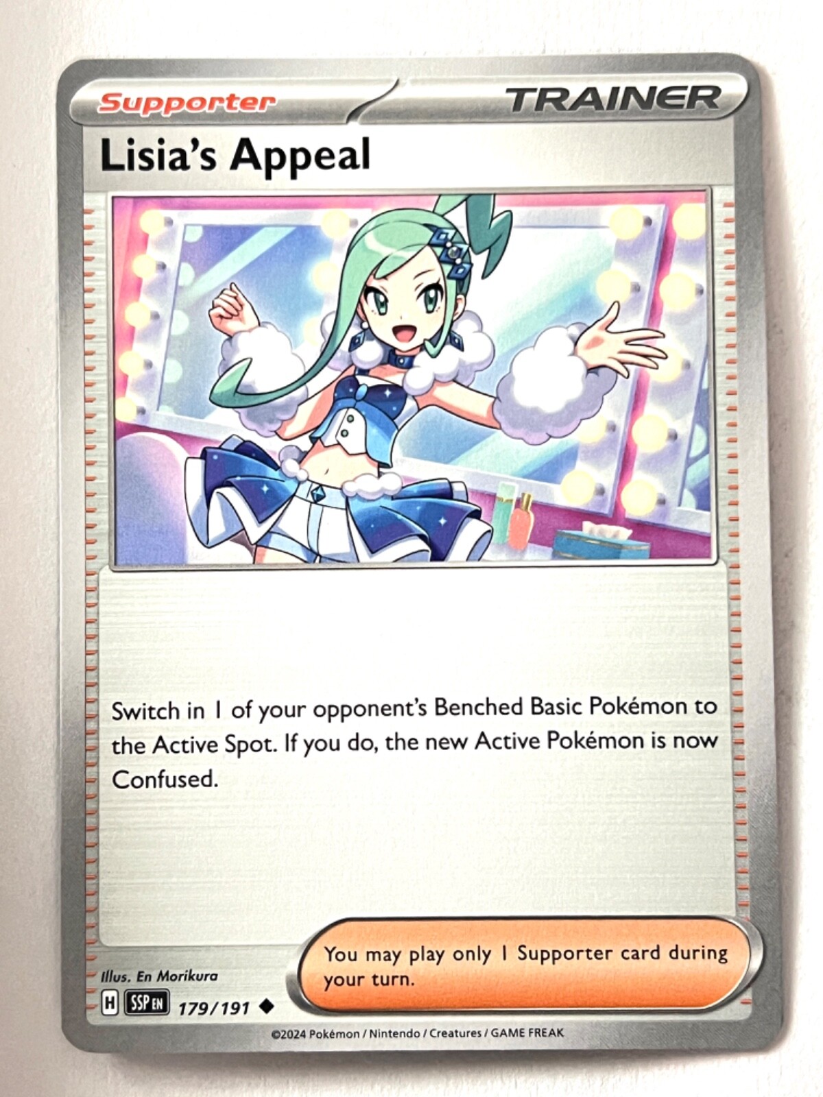 Lisia’s Appeal 179/191 Uncommon Surging Sparks Pokemon - Pack Fresh Near Mint NM