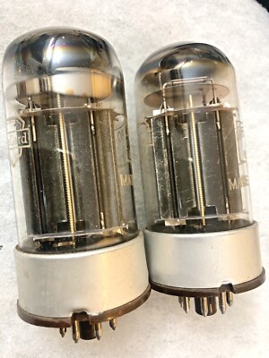 Mullard 6080 CV2984 NOS Tested Gold Grids Black Plate Triple Mica