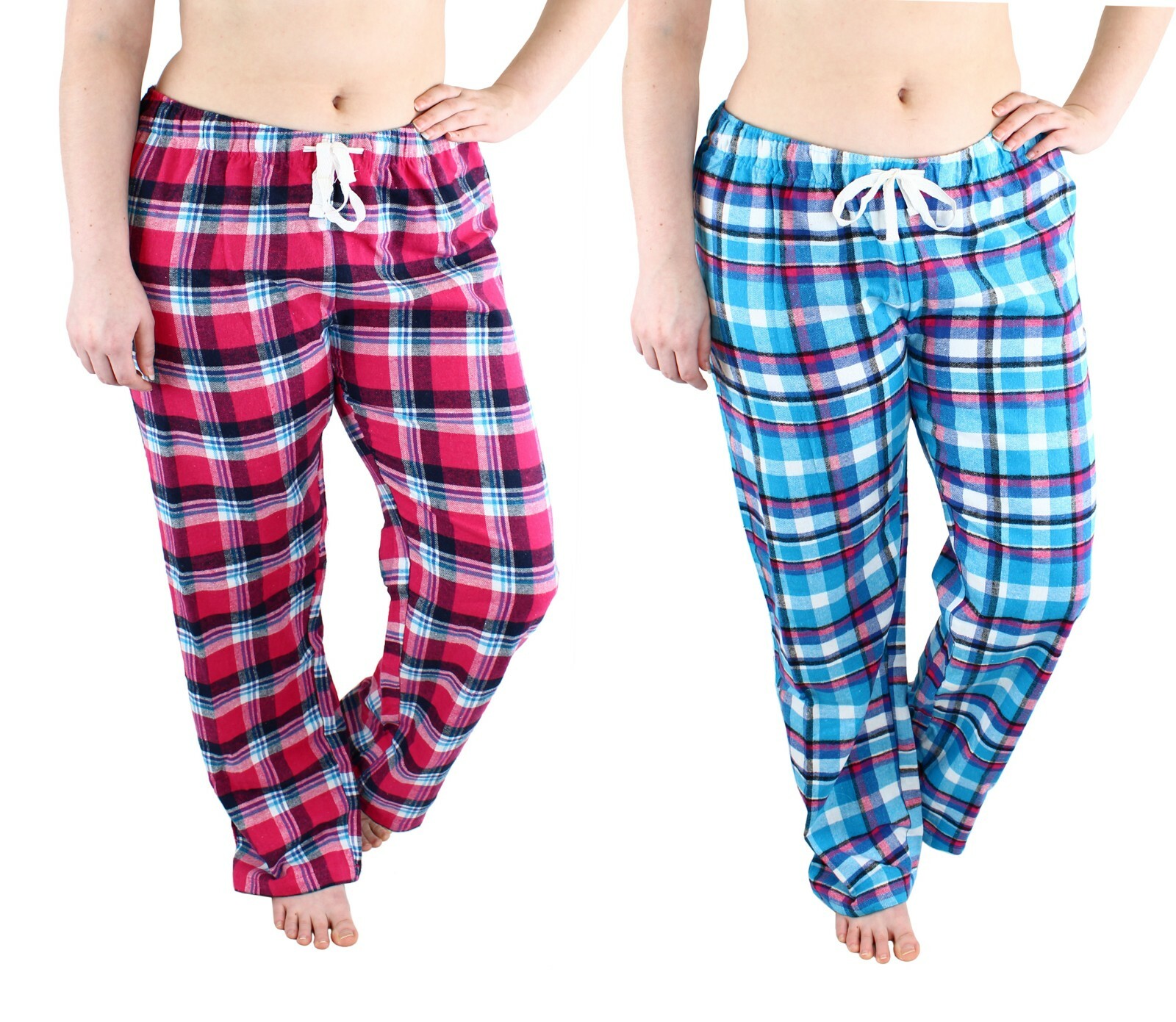 Plaid Grid Softie Aesthetic Pajama Pants for Women Black L