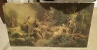 古董彩色石版画,“中夏夜之梦”伊曼纽尔·奥伯豪泽