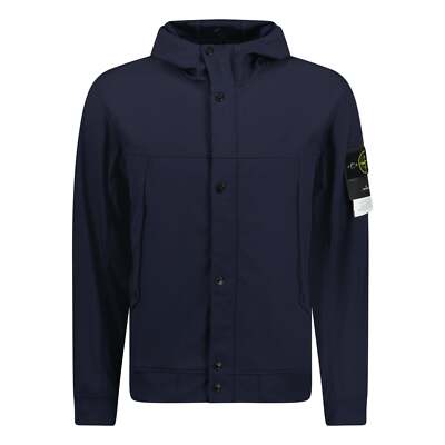 Stone Island Light Soft Shell-R Jacket Navy UK