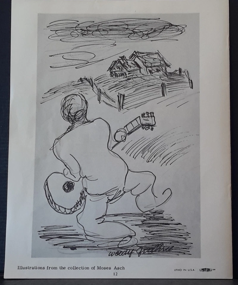 WOODY'S STORY AS TOLD BY WILL GEER & SUNG BY DICK WINGFIELD 1973 FOLKWAYS REC US - Image 4 of 4