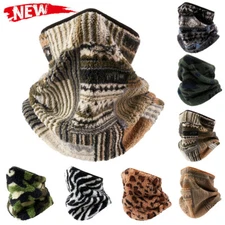 Neck Warmer Neck Gaiter Polar Fleece Neck Scarf Winter Neck Cover Ski Tube Scarf