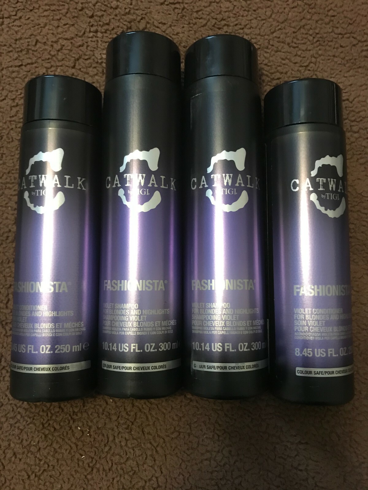 4x Tigi Catwalk Fashionista Violet 2x Shampoo & 2 Conditioners eBay