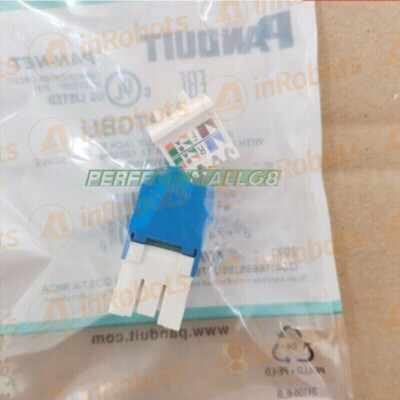QTY:50 NEW FOR PANDUIT CJ688TGBU Giga TX Cat6 network Mini-Com Blue module