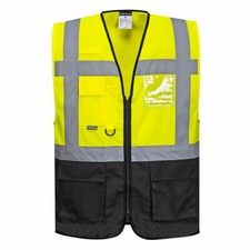 Portwest UC476 Warsaw Executive Hi-Vis Contrast Reflective Safety Work Vest ANSI