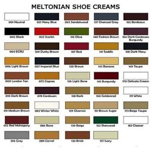 Meltonian Cream Color Chart