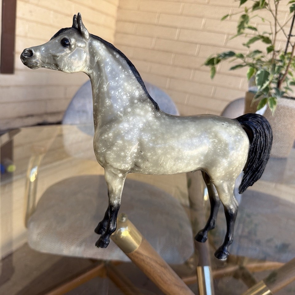 Breyer Black Point Proud Arabian Stallion Pas Halo Dapples, Vintage | eBay
