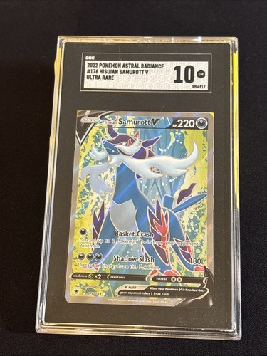 Hisuian Samurott V graded SGC 10 for sale on eBay