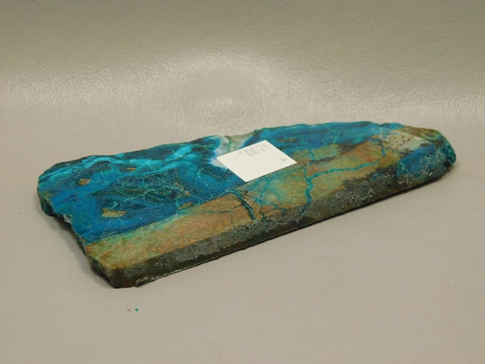 Chrysocolla Malachite Polished Rock Stone Slab Bagdad, Arizona #O6 - Image 4 of 4
