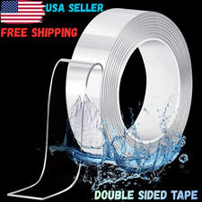 Double Sided Tape Heavy Duty Nano Adhesive Clear Mounting Picture Hanging Strips