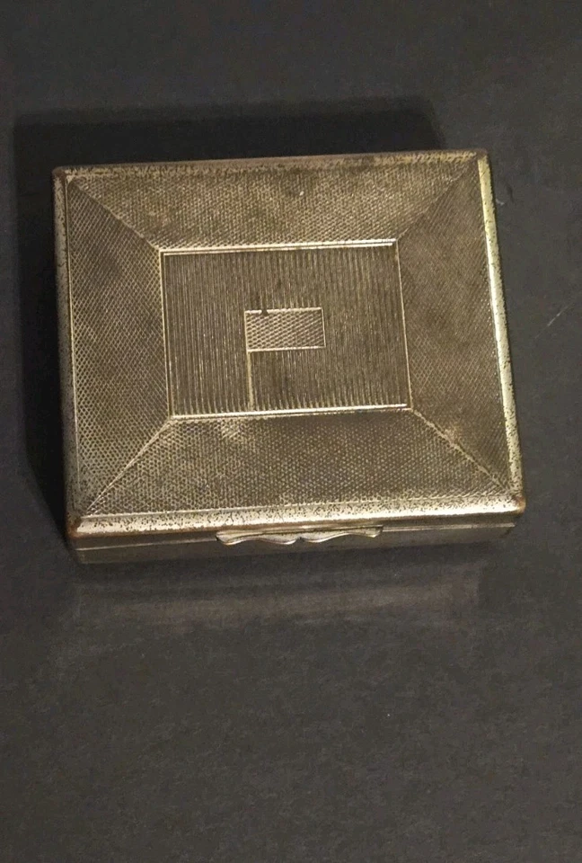 Caixa de cigarro Aristocrat Art Deco forrada de mogno cromada inglesa exclusiva - Imagem 4 de 4