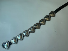 Vintage Sterling Silver Heart Concho Belt Native American