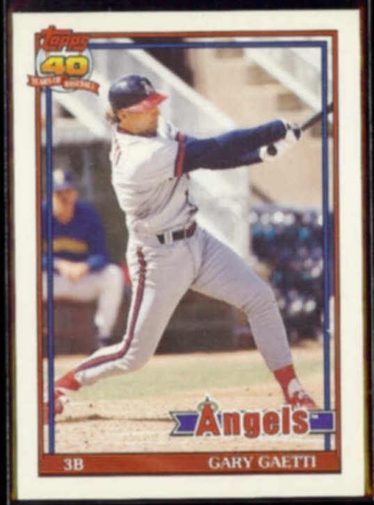 GARY GAETTI 1991 Topps Traded #44T.  ANGELS