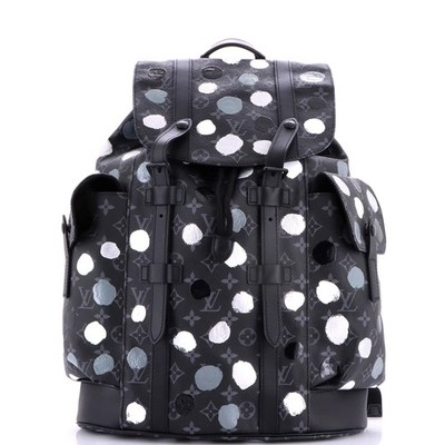 Louis Vuitton Christopher Backpack Yayoi Kusama Painted Dots Monogram Eclipse