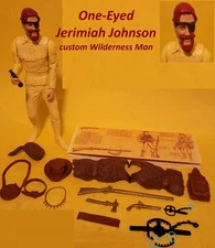 Custom Jerimiah Johnson Mountain Man figure + 14 accessories Marx Johnny West