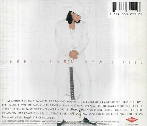Terri Clark - How I Feel (1998 CD Album) - Picture 3 of 3