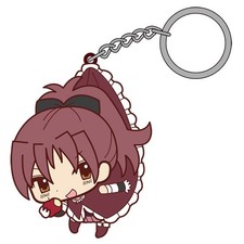 Puella Magi Madoka Magica Movie Edition Sakura Kyoko Pinched Keychain