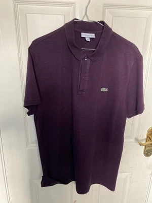 Lacoste Mens Polo Size 6 (USA XL) Purple - Image 1 of 3