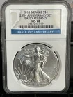 2011 S AMERICAN SILVER EAGLE 25th ANNIVERSARY SET MS70 EARLY RELEASES