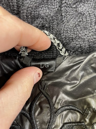 Authentic Mackage Damen Parka Daunenjacke Mantel mit Fellkapuze schwarz Größe Large - Bild 11 von 18