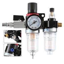Air Compressor Oil Lubricator Water Separator Trap Filter Tool Regulator Gauge