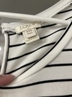 J.Crew Black White Striped Romper, Size XXS Petite — photo 2