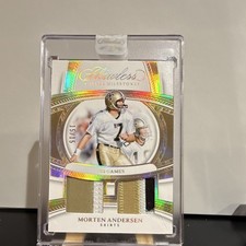 2025 Panini Flawless Morten Andersen Career Milestones Patch 15/15 Saints 🔥🔥🔥