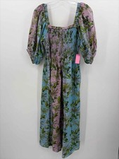 Pre-Owned Cynthia Rowley Purple Size Large Maxi Short Sleeve Dress