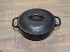 Lodge cast iron dutch oven w/ lid 2 quart VINTAGE  USA 2SP2