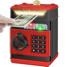 Kids Electronic Piggy Bank - Money Saving Box for Ages 6-13, Birthday Gift for B