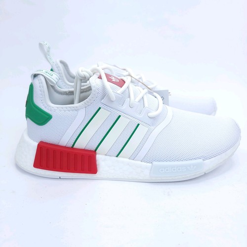 Adidas Men's Originals NMD_R1 Mexico Shoes HQ1434 White/Green/Red Size 9 - 第 1/6 張圖片