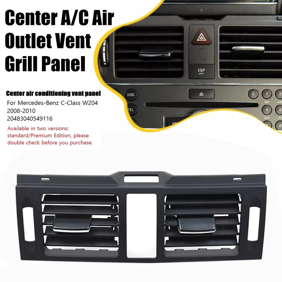 Innenraum Mitte Klima Lüftungsgitter Blende für Benz C Class W204 2008-10 NEU - Image 3 of 4
