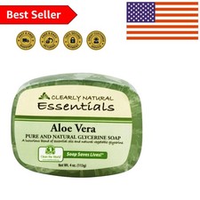 Gentle Aloe Vera Soap 4 oz - Organic Glycerine for Sensitive Skin Care