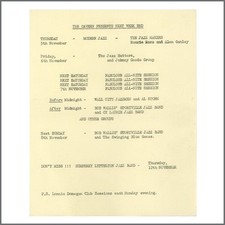 Al Storm And The Hurricanes With Ringo Starr 1959 Cavern Club Handbill (UK)