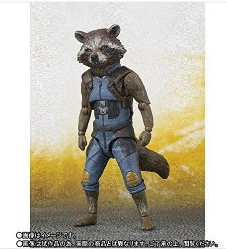 Figura de acción S.H.Figuarts Rocket Raccoon Avengers/Infinity War Bandai Japón Foto 3 de 4