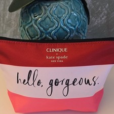 Clinique x Kate Spade NY - Hello, Gorgeous Cosmetic/Makeup Case NWOT