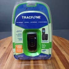 Samsung T155G Black Tracfone Wireless Flip Phone Burner New Old Stock