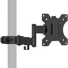 Single Monitor Arm Mount for 17 to 32" Monitors, Full Motion Steel Monitor Po...