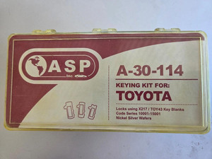 ASP Toyota keying kit