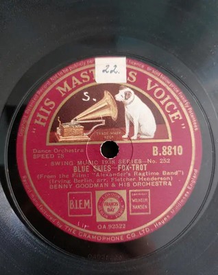 SCHELLACK Benny Goodman And His Orchestra You Forgot To Remember / Blue Skies