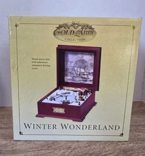 Vtg Mr Christmas Winter Wonderland Deluxe Animated Music Box EUC  2001 Tested