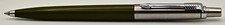1983 Parker Jotter Olive Green Brass Thead Ballpoint Pen 'A McCallum' Logo