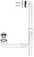 1-1/2 Inch -Hole Bath Waste Drain Plastic Tubular with Chrome Trim 35217