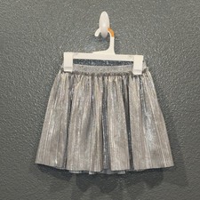 Girls Cat  Jack Size Small 6/7 Gray Silver Sparkly Sparkle Skirt