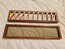 Vintage 1970s Austin Cox Hang-Up Sculptural Puzzle in Wood Case w/Lid MCM