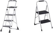 Three Step Max Steel Work Platform and 2-Step Big Step Steel Step Stool Bundle