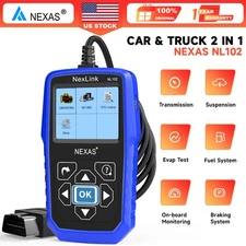Diesel Truck Diagnostic Scanner Tool Full Systems OBD2 Code Reader ABS SRS Scan