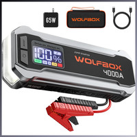 Starthilfe Powerbank 4000A 12V Auto Starthilfe LED Taschenlampe Booster Kabel